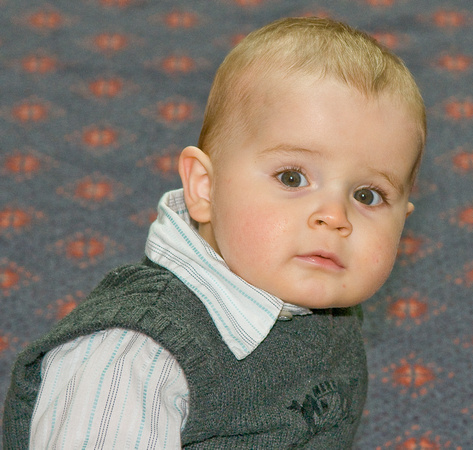 Harrison at his christening