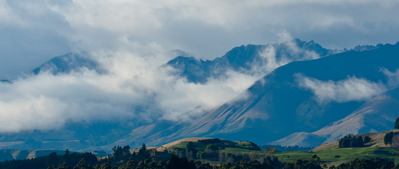 Mountains behind Manapouri